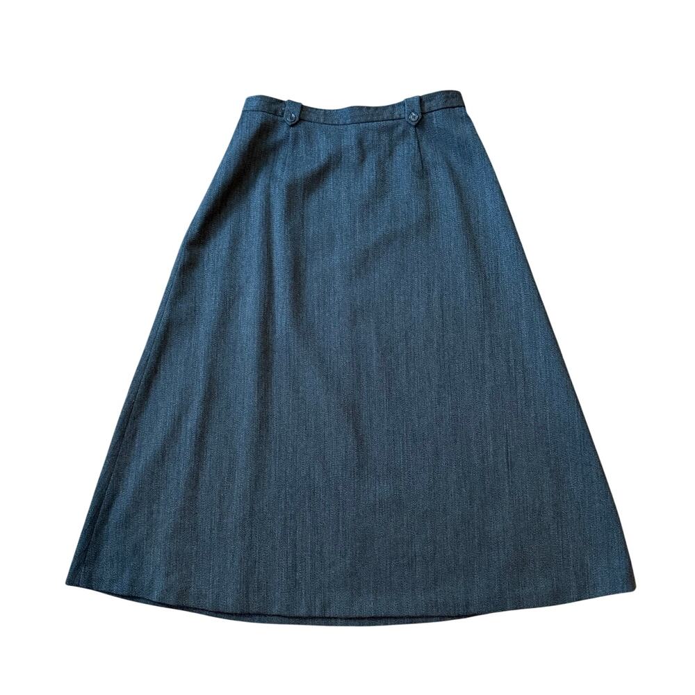 Vintage Talbots A-Line 100% Wool Midi Skirt Academia Church Modest Women 14